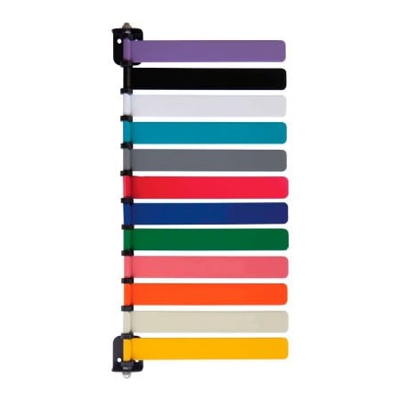 Omnimed. Omnimed 12-Flag Room ID System, 8inL Aluminum Flags, 1/PK 291822